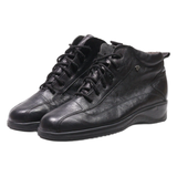 FINN COMFORT Chukka Boots Black Leather Womens UK 5.5