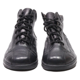 FINN COMFORT Chukka Boots Black Leather Womens UK 5.5