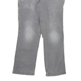 CARHARTT Mens Cotton Blend Grey Relaxed Fit Straight Leg Trousers W32 L28