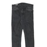 LEVI'S Mens Slim Black Denim Jeans W28 L29 Cotton Blend Zip Pockets