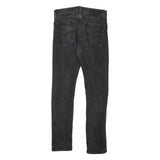 LEVI'S Mens Slim Black Denim Jeans W28 L29 Cotton Blend Zip Pockets