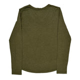 Carhartt Long Sleeve T-Shirt - Large Green Cotton