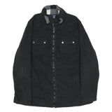 CHAPS Womens Black Jacket XL Polyester Zip Front Plain Casual