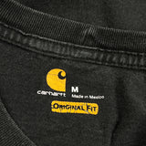 Property Of Carhartt Long Sleeve T-Shirt - Medium Black Cotton