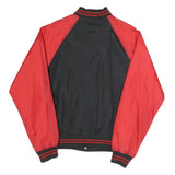 MTA PRO Mens Black & Red Button Bomber Jacket S Polyester Blend Athletic Casual