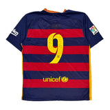 2015 Barcelona Nike Football Shirt - Small Blue Polyester
