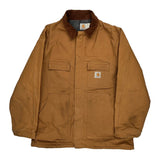 Crafted With Pride In USA Carhartt Jacket - 2XL Brown Cotton