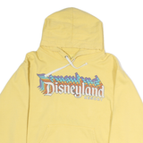 DISNEY Womens Yellow Disneyland Resort Hoodie S Cotton Casual Pullover