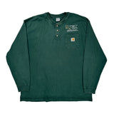 Anniversary 2004 Carhartt Long Sleeve T-Shirt - XL Green Cotton
