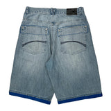 Koman Denim Shorts - 36W 11L Light Wash Cotton