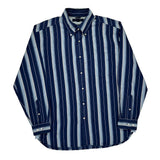 Tommy Hilfiger Striped Shirt - Large Blue Cotton