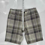 Calvin Klein Checked Chino Shorts - 30W 11L Multicoloured Cotton