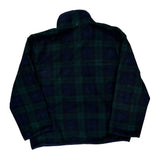 Polo By Ralph Lauren Checked Snap-T Fleece - Large Green Polyester