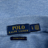 Polo By Ralph Lauren Slim Fit Polo Shirt - Large Blue Cotton
