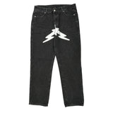 Unbranded Graphic Jeans - 35W 30L Black Denim