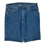 Wrangler Denim Shorts - 34W 9L Blue Cotton