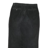 LINEA NATURALE Mens Cotton Blend Black Relaxed Straight Trousers W32 L28 Casual