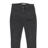 LEVI'S 711 Skinny Womens Jeans Black Slim Denim Raw W27 L32 Stretch Comfort
