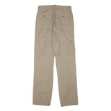 VERTBAUDET Mens Cotton Blend Beige Casual Regular Fit Cargo Trousers W26 L31