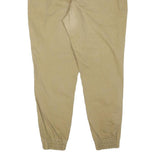 ZARA Mens Cotton Blend Beige Relaxed Drawstring Trousers W33 L28 Casual Wear