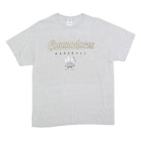GILDAN Mens Grey Commodores Baseball Graphic T-Shirt L Short Sleeve Crew Neck