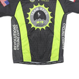 VOLER Mens Black & Yellow Cycling T-Shirt XL Short Sleeve Crew Neck USA MTB