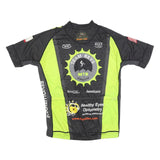 VOLER Mens Black & Yellow Cycling T-Shirt XL Short Sleeve Crew Neck USA MTB