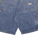 WRANGLER Mens Denim Blue Cargo Shorts XL W32 Workwear Cotton Blend
