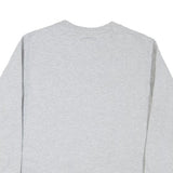 THE NORTH FACE Womens Grey Sweatshirt Crew Neck L Casual Cotton Blend Pullover