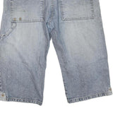 Womens Light Blue Denim Casual Shorts L W36 Cotton Blend Relaxed Fit
