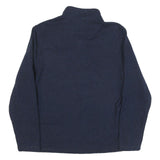 CHAPS Mens Navy Plain Pullover Crew Neck Basic Knit Jumper L Polyester Blend