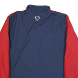 NIKE Mens Red & Blue Track Jacket M Polyester Zip Plain Sportswear Casual