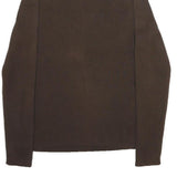 LAUREN RALPH LAUREN Womens Brown Plain Pullover Roll Neck Basic Knit L Cotton