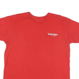 WRANGLER Mens Red Graphic T-Shirt XL Short Sleeve Crew Neck Professional Bull