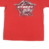 WRANGLER Mens Red Graphic T-Shirt XL Short Sleeve Crew Neck Professional Bull
