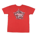 WRANGLER Mens Red Graphic T-Shirt XL Short Sleeve Crew Neck Professional Bull