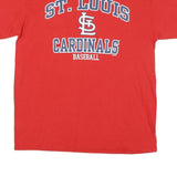 MLB Mens Red St Louis Cardinals Graphic T-Shirt L Short Sleeve Crew Neck