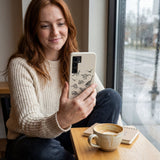 London Fog Dinosaurology Samsung Galaxy S25 Case - Lifestyle photo showing phone case in use