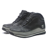 TIMBERLAND Boots Mens Lace-Up Footwear Black Leather UK 8.5 Comfortable Durable