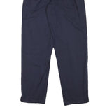 Mens Relaxed Navy Blue Polyester Blend Trousers Zip Closure W26 L30 Casual Smart