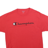 CHAMPION Mens Red Graphic T-Shirt XL Short Sleeve Crew Neck Logo Print