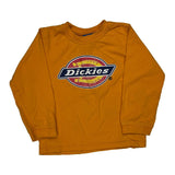 Age 5 Dickies Long Sleeve T-Shirt - Small Orange Cotton