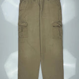 Wrangler Cargo Pants - 36W 32L Khaki Cotton
