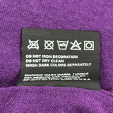 West School Fruit Of The Loom Single Stitch T-Shirt - Small Purple Cotton Blend