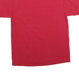 Mens Red Graphic T-Shirt S Short Sleeve Crew Neck National Champions Print