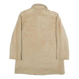 MARELLA Womens Beige Wool Button Jacket UK 8 Classic Plain Double-Breasted