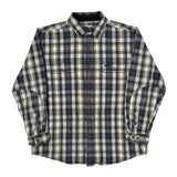 Carhartt Checked Flannel Shirt - XL Blue Cotton