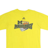 ADIDAS Mens Yellow Maize Rage Graphic T-Shirt M Crew Neck Short Sleeve Cotton