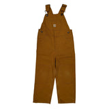 Age 4 Carhartt Double Knee Overalls - XS Brown Cotton