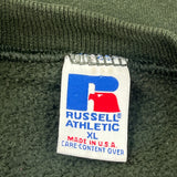 90'S Blank Made In USA Russell Athletic Sweatshirt - XL Green Cotton